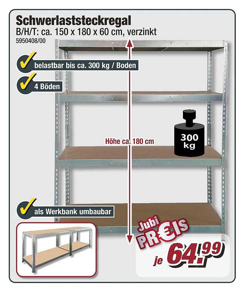 Schwerlaststeckregal