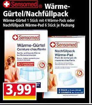 Sensedomed Wärmgürtel/Nachfüllpack