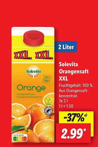 Solevita Orangensaft XXL