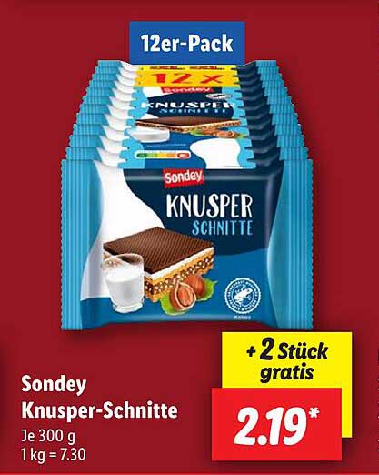 Sondey Knusper-Schnitte