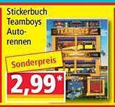 Stickerbuch Teamboys Autorennen