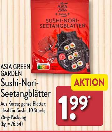 Sushi-Nori-Seetangblätter