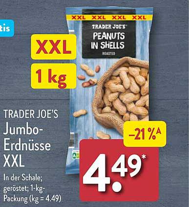 TRADER JOE’S Jumbo-Erdnüsse XXL