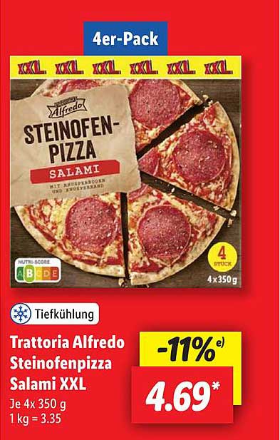 Trattoria Alfredo Steinofenpizza Salami XXL