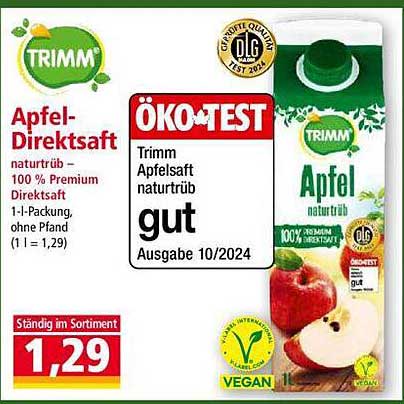 TRIMM Apfel-Direktsaft