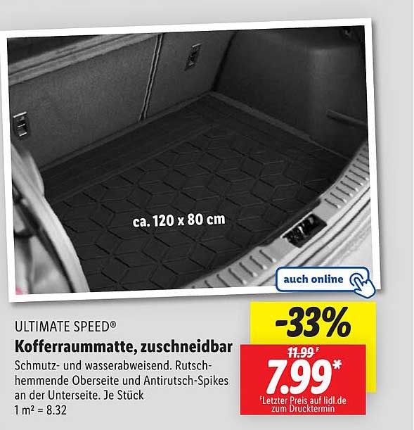 ULTIMATE SPEED® Kofferraummatte, zuschneidbar