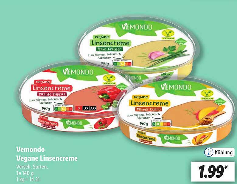 Vemondo Vegane Linsencreme