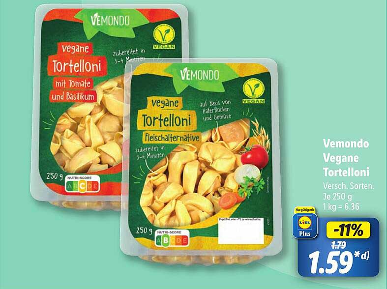 Vemondo Vegane Tortelloni