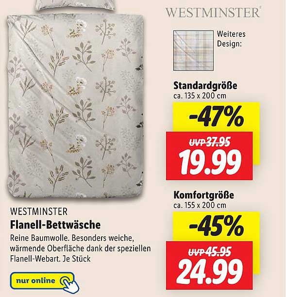 WESTMINSTER Flanell-Bettwäsche