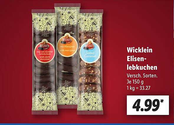 Wicklein Elisenlebkuchen