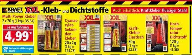 XXL-Kleb- und Dichtstoffe