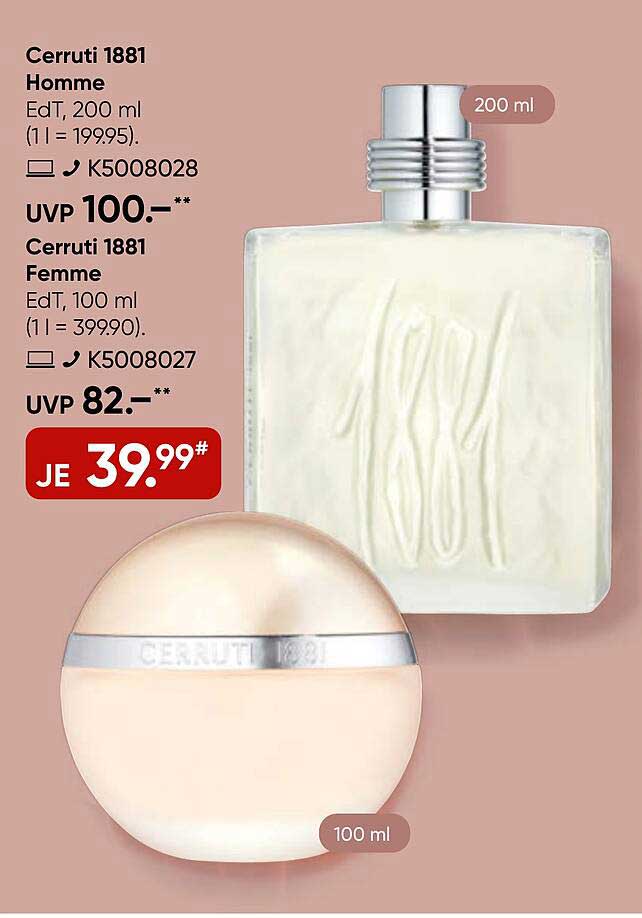 Cerruti 1881 Homme  
Cerruti 1881 Femme