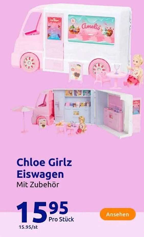 Chloe Girlz Eiswagen Mit Zubehör