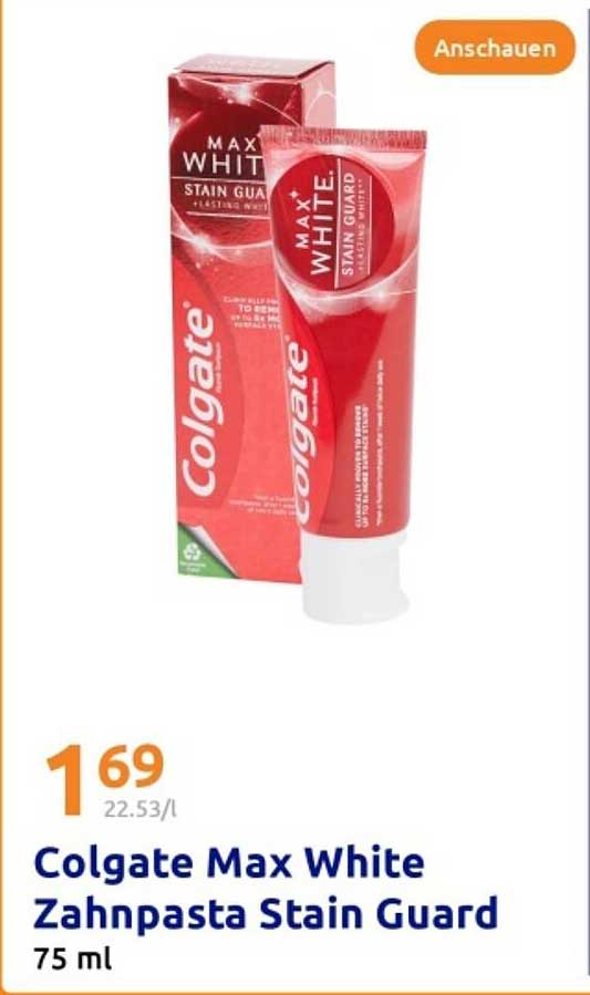 Colgate Max White Zahnpasta Stain Guard