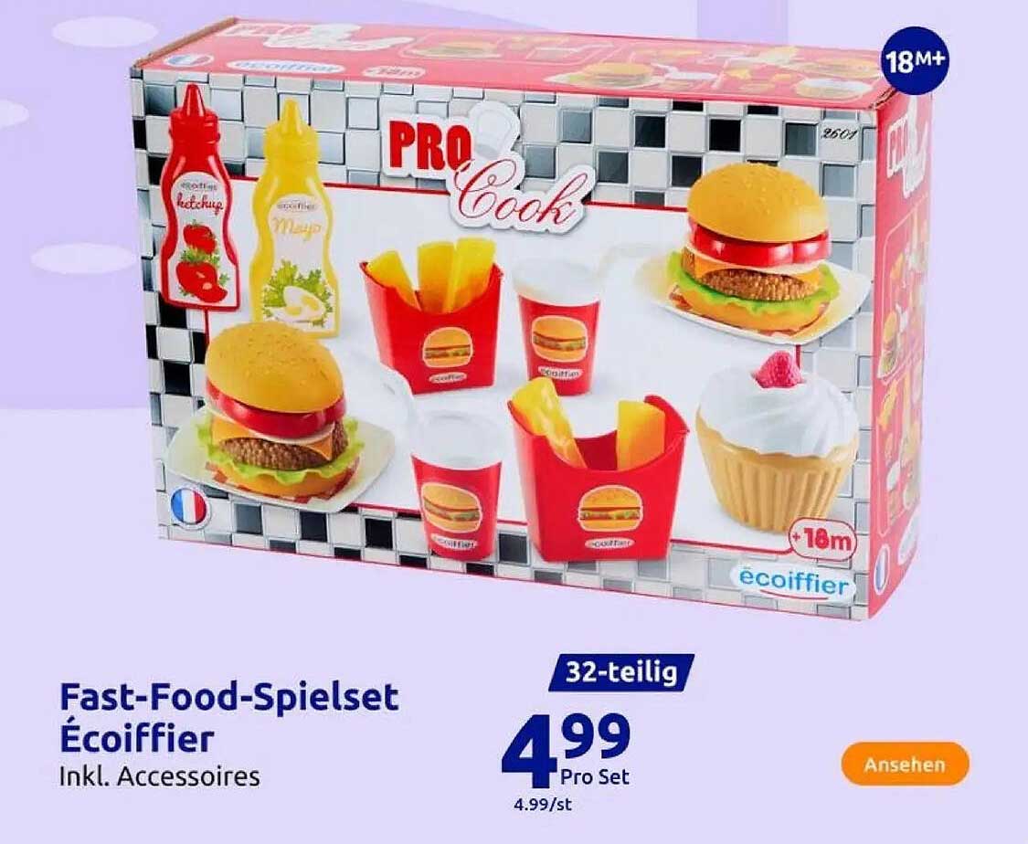 Fast-Food-Spielset Écoiffier