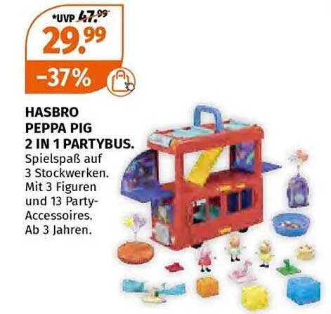 HASBRO PEppa PIG 2 IN 1 PARTYBUS.