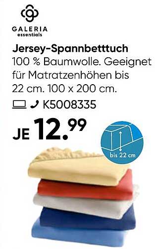 Jersey-Spannbettuch