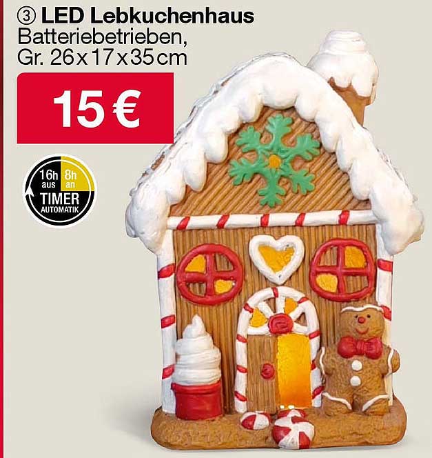 LED Lebkuchenhaus