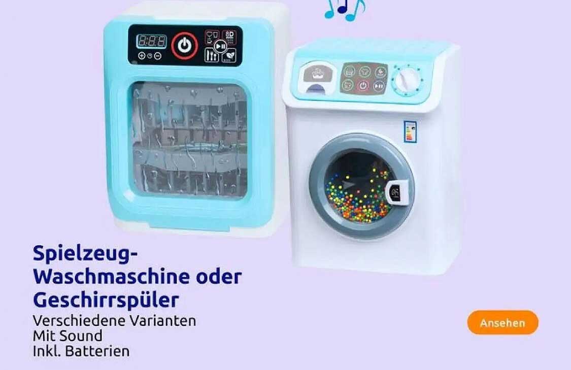 Spielzeug-Waschmaschine oder Geschirrspüler