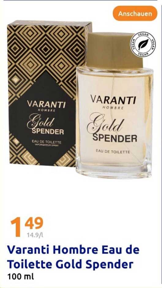 Varanti Hombre Eau de Toilette Gold Spender