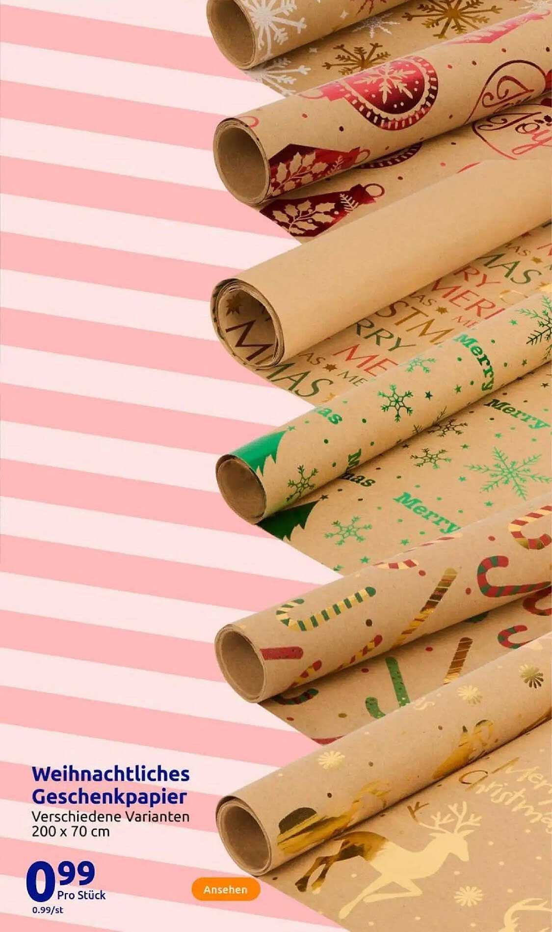 Weihnachtliches Geschenkpapier