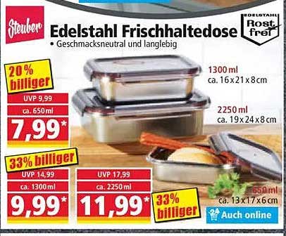 Edelstahl Frischhaltedose