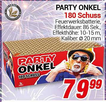 PARTY ONKEL 180 Schuss