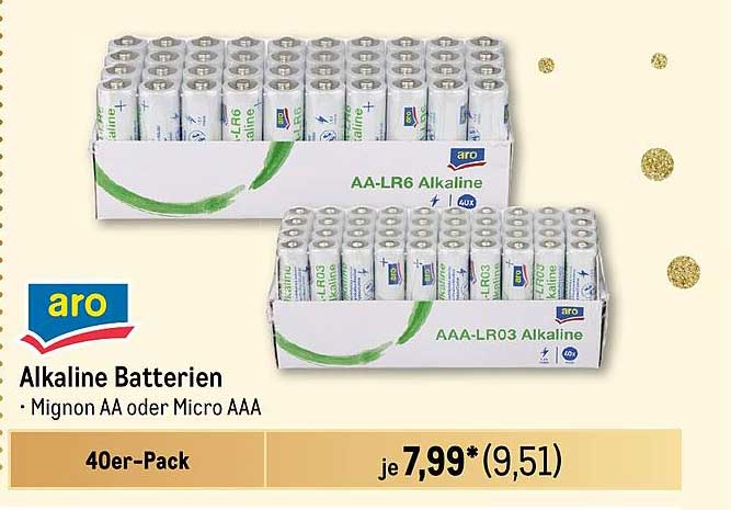 aro Alkaline Batterien