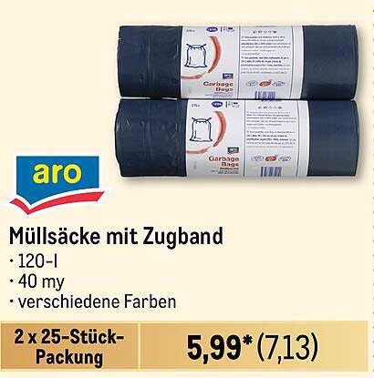 aro Müllsäcke mit Zugband