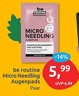 be routine Micro Needling Augenpads