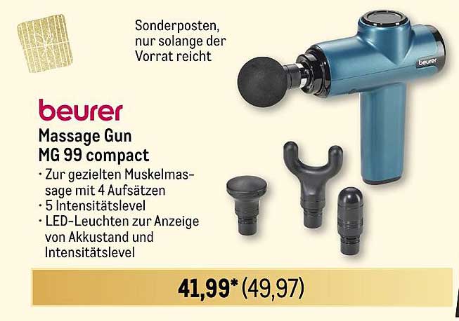 beurer Massage Gun MG 99 compact