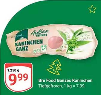 Bre Food Ganzes Kaninchen