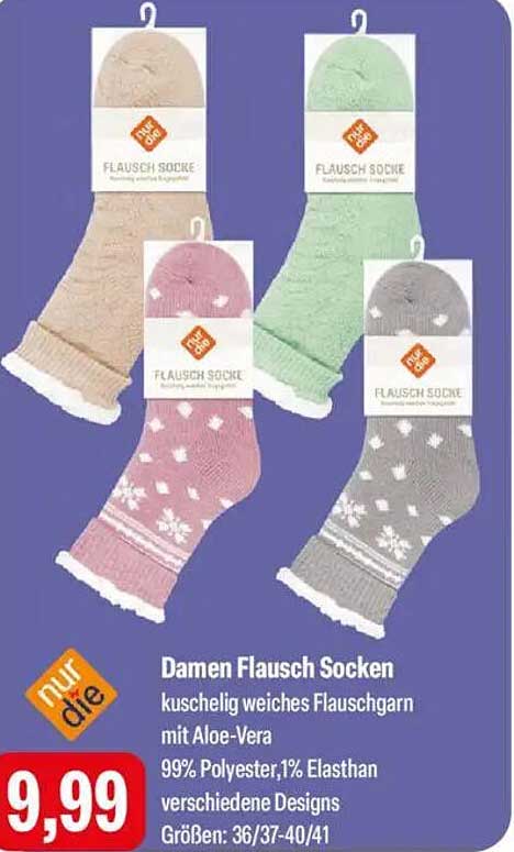 Damen Flausch Socken