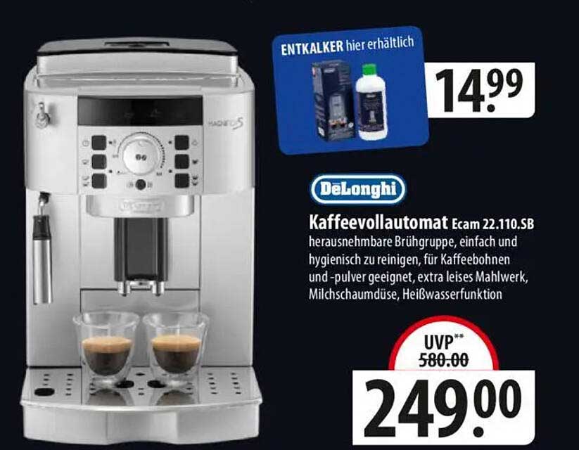 DeLonghi Kaffeevollautomat Ecam 22.110.SB