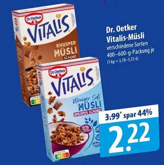 Dr. Oetker Vitalis-Müsli