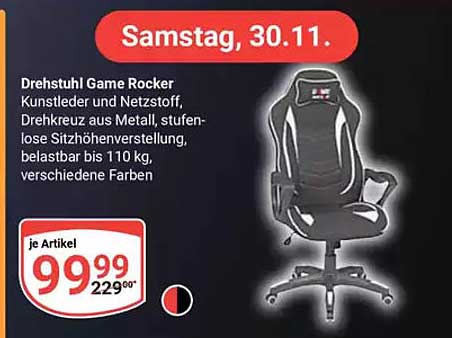 Drehstuhl Game Rocker