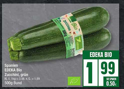 EDEKA Bio Zucchini, grün