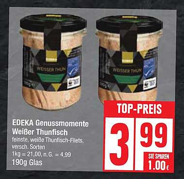 EDEKA Genussmomente Weißer Thunfisch