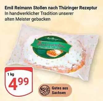 Emil Reimann Stollen nach Thüringer Rezeptur