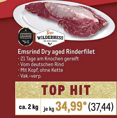 Emsrind Dry aged Rinderfilet