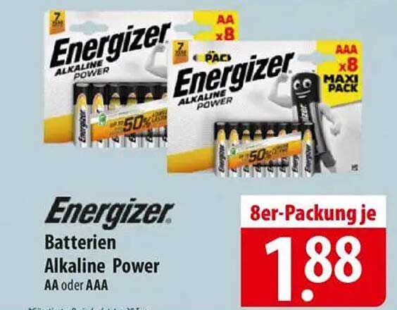 Energizer Batterien Alkaline Power