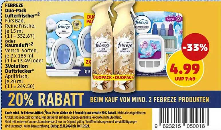 FEBREZE Duo-Pack Luftfrischer