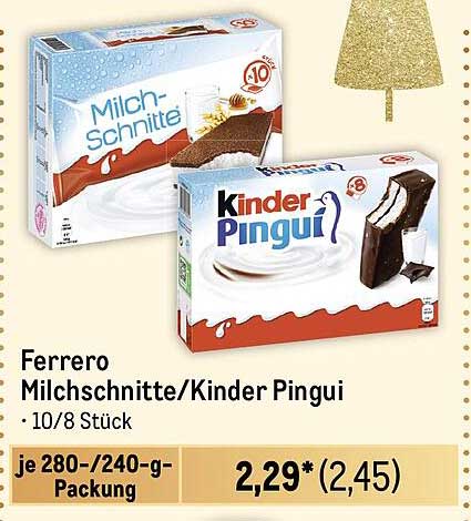 Ferrero Milchschitte/Kinder Pingui