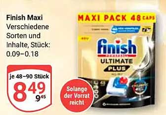 Finish Maxi Pack 48 Caps