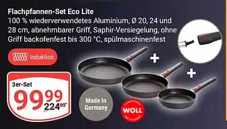 Flachpfannen-Set Eco Lite