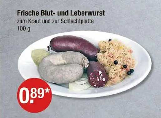 Frische Blut- und Leberwurst