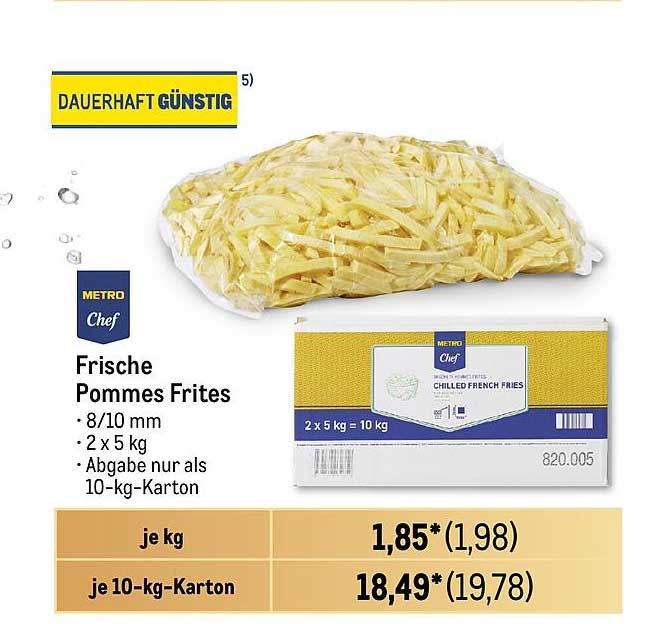 Frische Pommes Frites