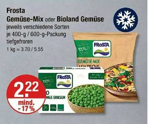 Frosta Gemüse-Mix oder Bioland Gemüse