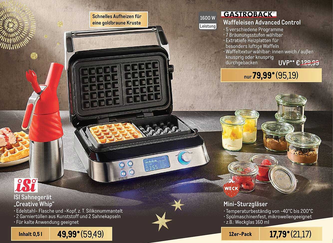 GASTROBACK Waffeleisen Advanced Control