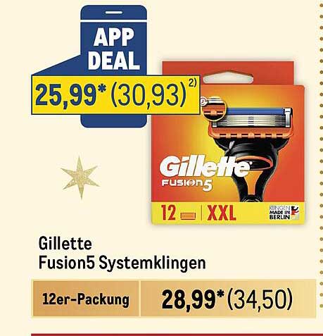 Gillette Fusion5 Systemklingen